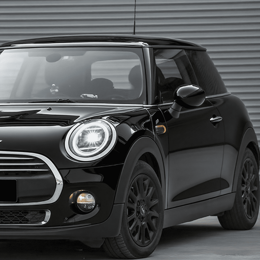 Custom MINI Cooper F55 F56 LED projector headlights with cornering assist
