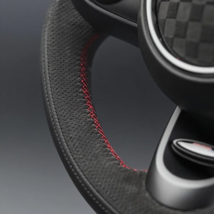 Alcantara Lenkradbezug für MINI Cooper R56, F56, F66 mit Ziernähten