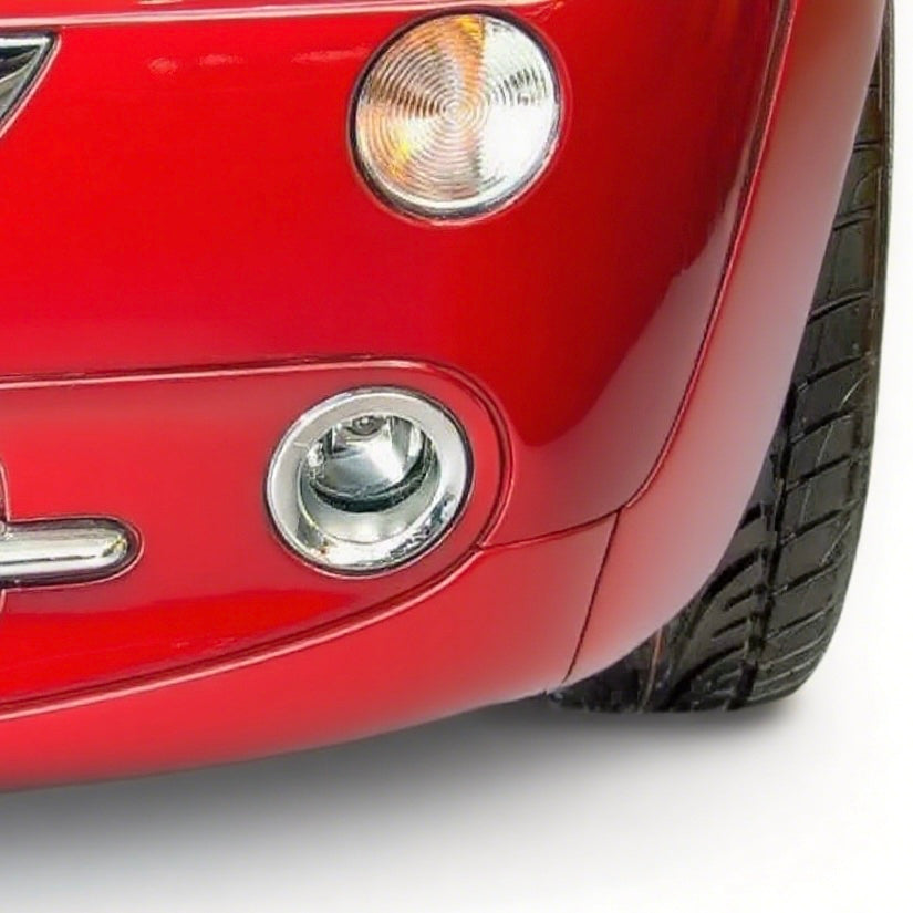 Chrome fog light bezel for MINI R50 – aftermarket OEM-style surround for MINI Cooper front end

