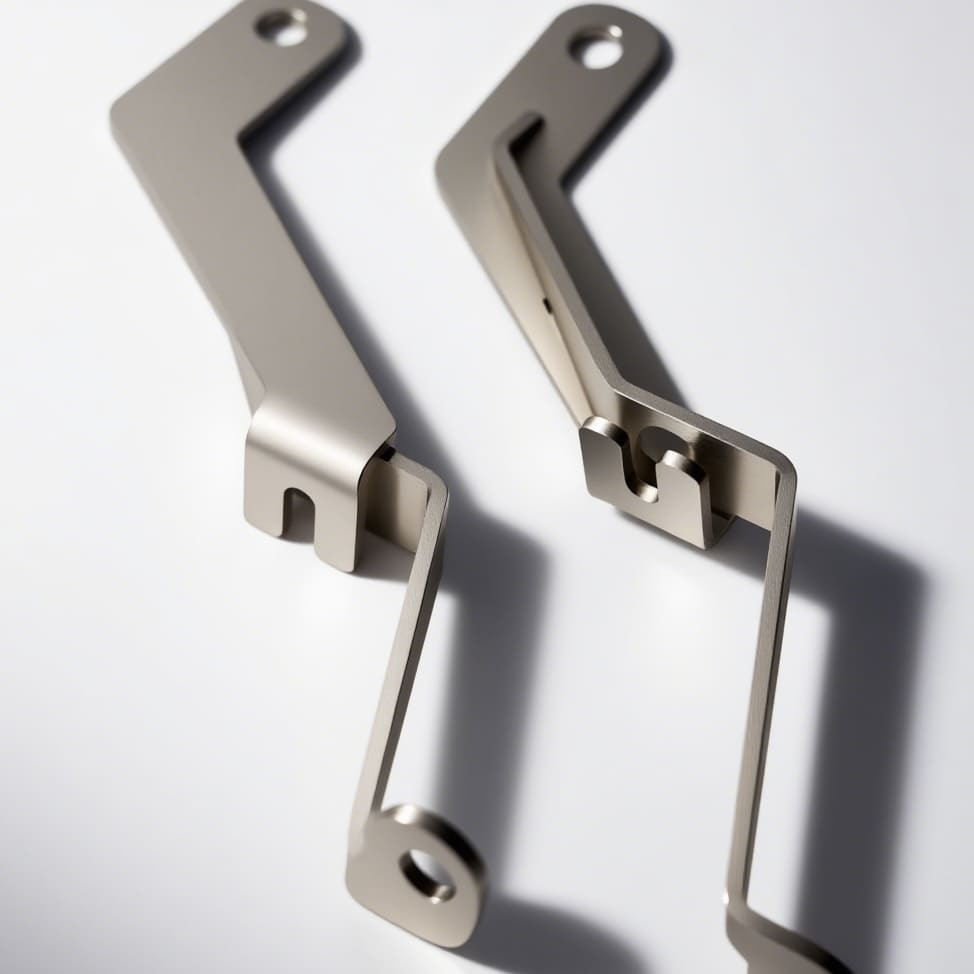 Matte silver stainless steel rally light bracket for MINI Cooper R56, R53, Countryman, and Clubman.