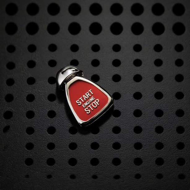 mini cooper 改裝鑰匙圈 鋁合金點火按鈕造型 客製配件