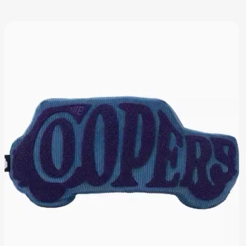 MINI Cooper shaped cushion in navy blue