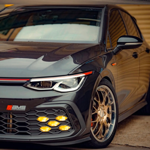 Amber fog light film for VW GTI MK8
