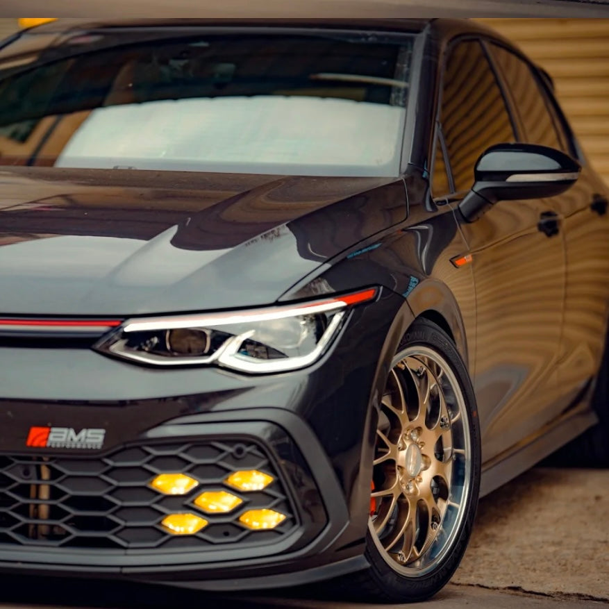 Amber fog light film for VW GTI MK8