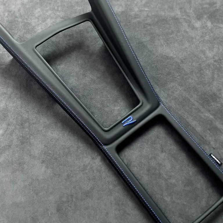 Central control gear shift panel cover for Golf MK8, designed to protect the center console from scratches, scuffs, and wear.